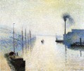 ile lacruix rouen efecto de niebla 1888 Camille Pissarro